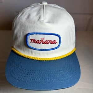 Mañana Anthropology white cap NWT